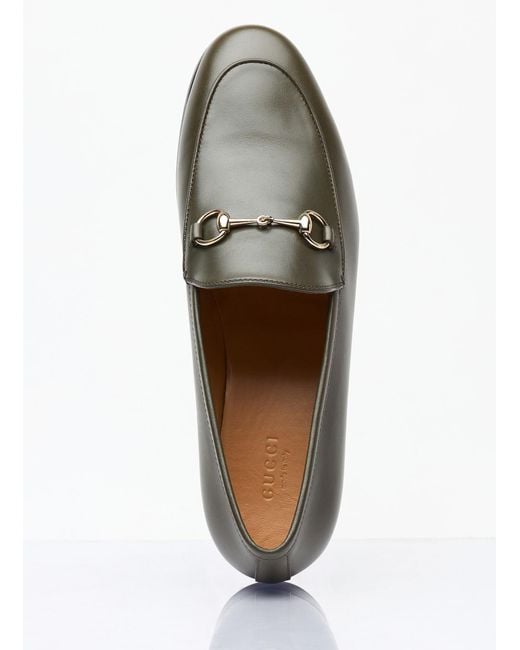 Gucci Gray Jordaan Loafers
