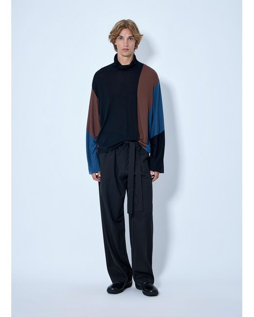 Kiko Kostadinov Blue Laan Gathered Trousers for men