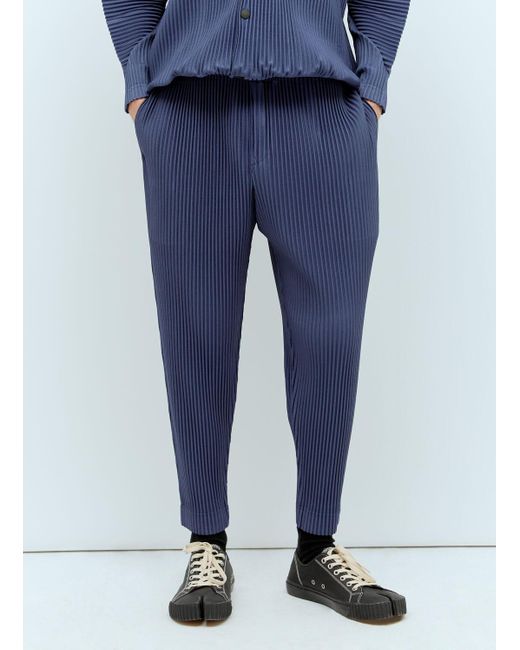 Homme Plissé Issey Miyake Blue Monthly Colors: February Pleated Pants for men