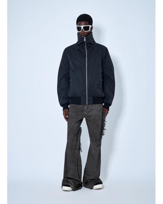 Rick Owens Blue Tower Dracuflight Bomber Jacket for men