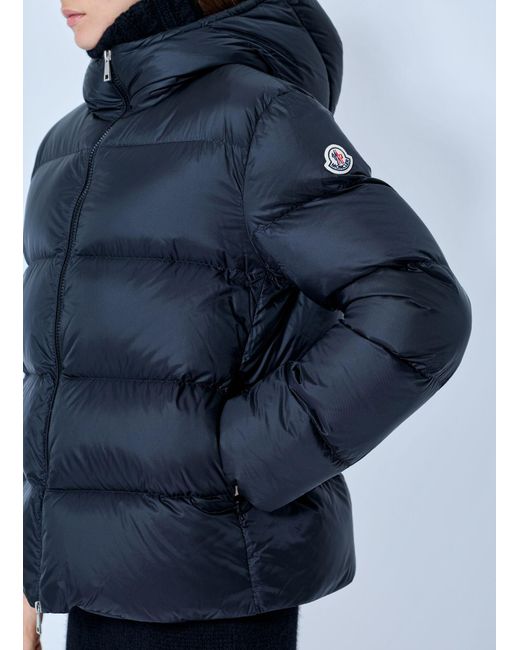 Moncler Blue Feligule Hooded Short Down Jacket
