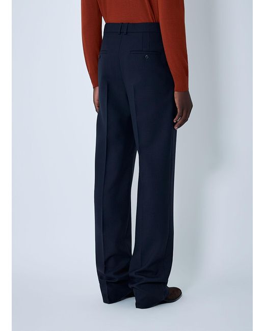 Saint Laurent Blue Tailored Wool Pants for men
