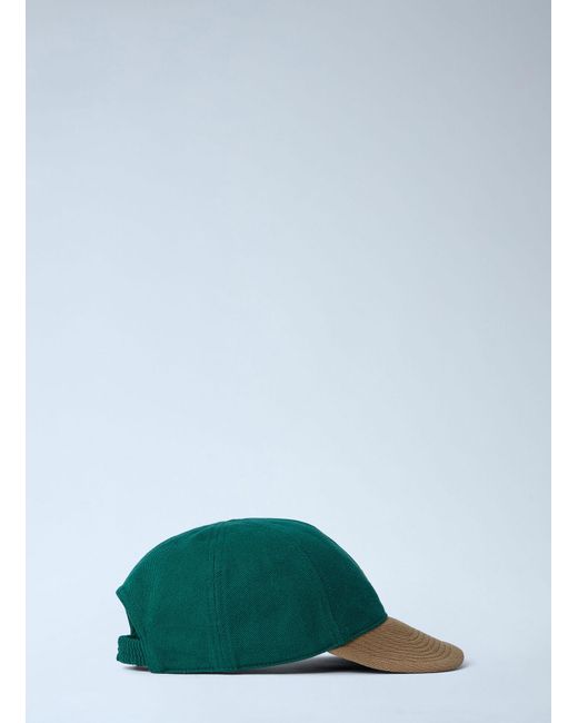 Miu Miu Green Logo Motif Baseball Cap for men