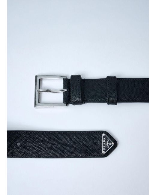 Prada White Leather Belt for men