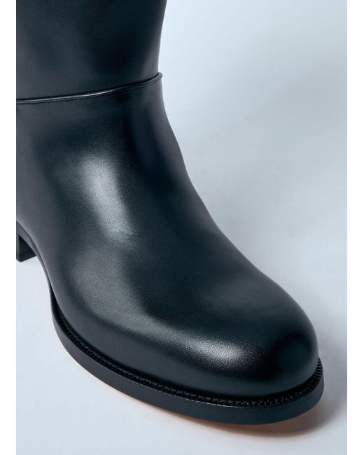 The Row Blue Nobilis Leather Boots for men