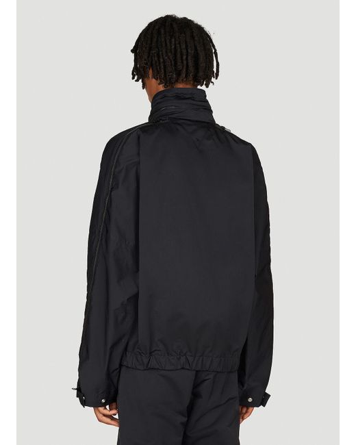 Bottega Veneta Black Zip Sleeve Track Jacket for men
