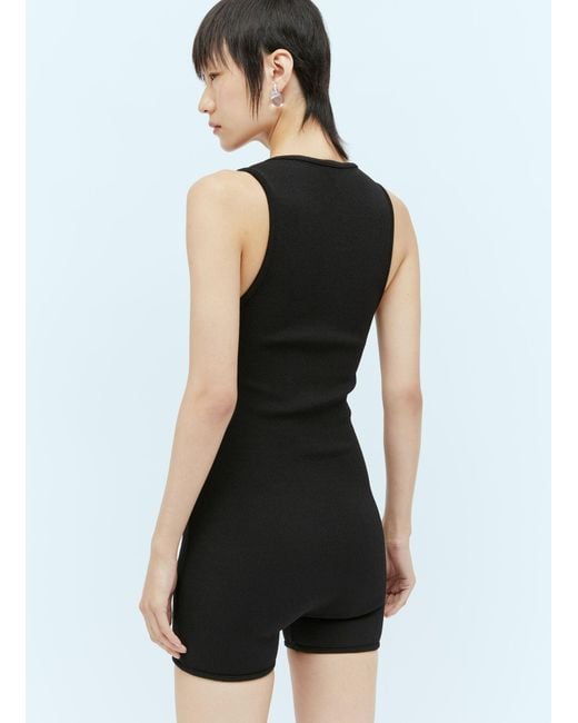 Bottega Veneta White Textured Crepe Jumpsuit