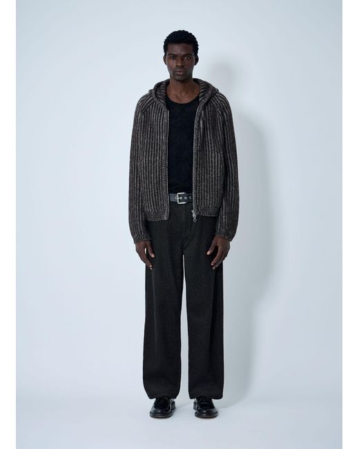 Our Legacy Black Level Hood Zip-Up Sweatshirt for men