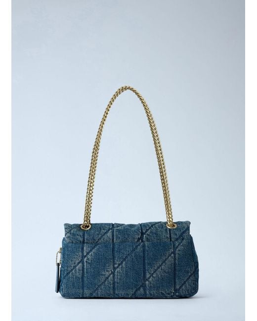 COACH Blue Tabby Quilted Denim Shoulder Bag