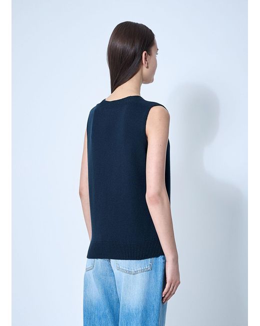 The Row Blue Cowen Vest