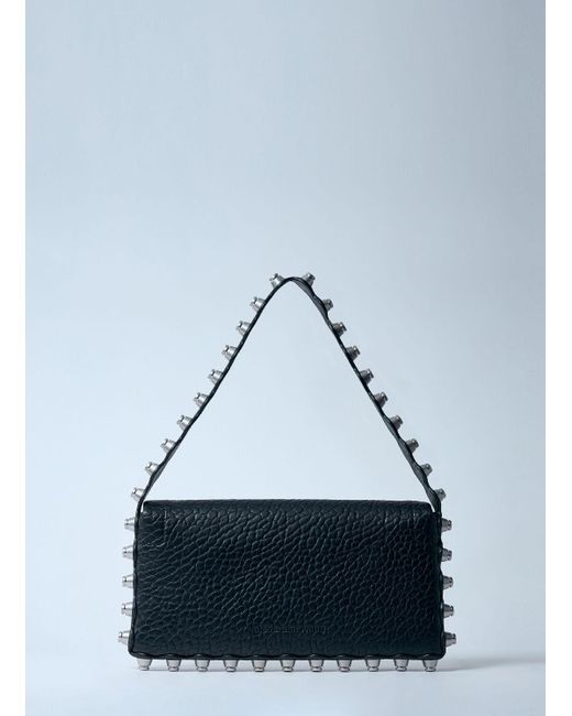 Alexander Wang Blue Roz Flap Shoulder Bag