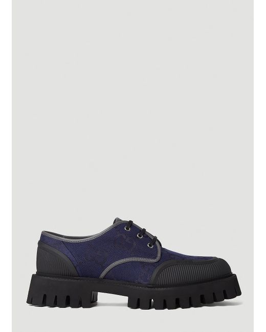 Gucci Blue Gg Lace-up Shoes for men