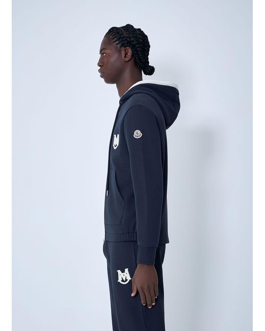 Moncler Blue Zip-up Cardigan for men