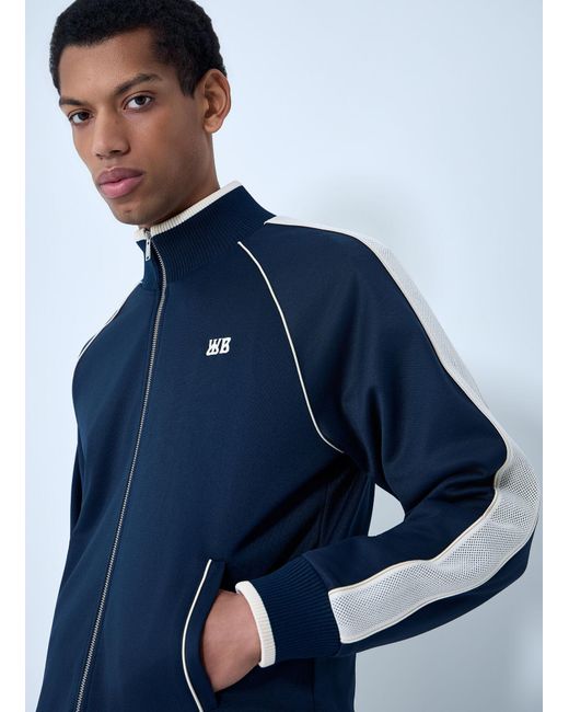 Wales Bonner Blue Motion Track Jacket for men