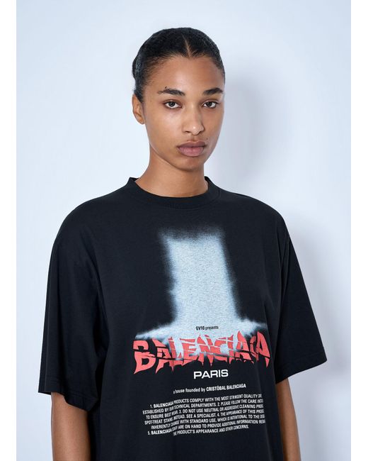 Balenciaga Blue The Door Oversized T-Shirt