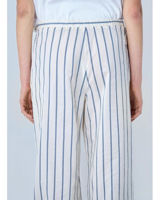 Moncler Blue Striped Trousers