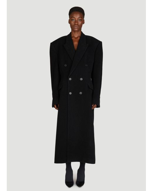 Balenciaga Black Cinched Coat