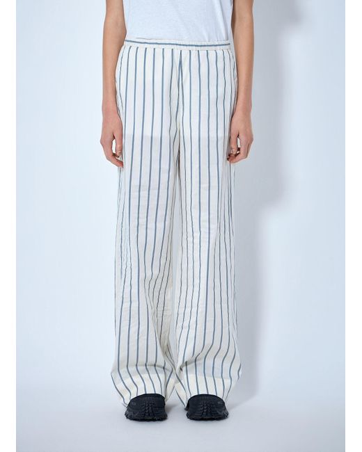 Moncler Blue Striped Trousers