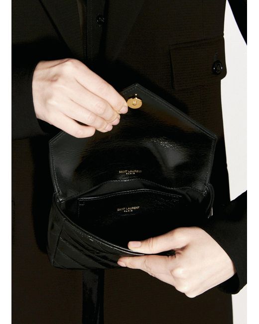 Saint Laurent Black Mini College Chain Shoulder Bag