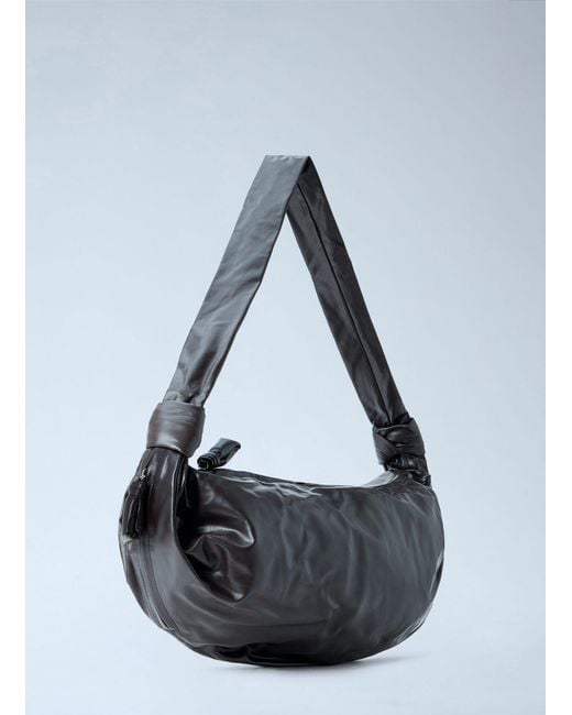 Lemaire Gray Large Soft Croissant Bag