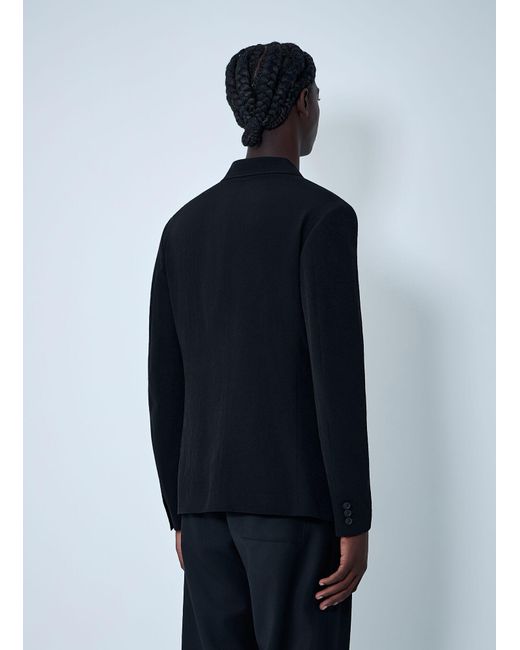Yohji Yamamoto Blue Tuxedo Flap Jacket for men