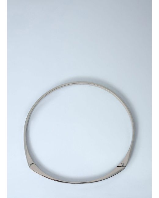Totême  Blue Signature Metal Collar Necklace