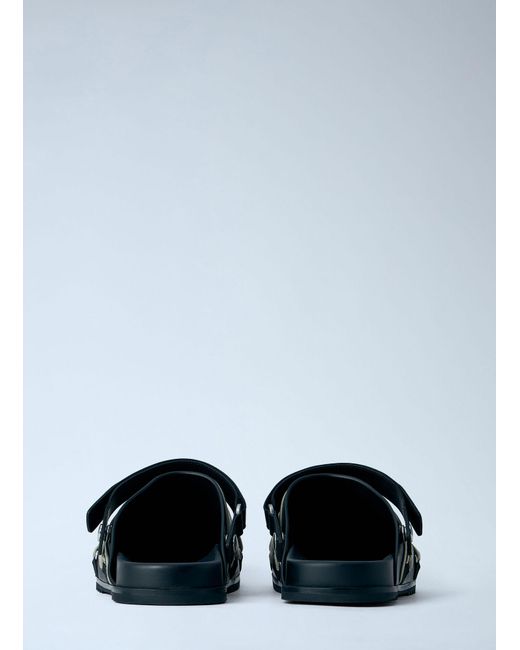 Rick Owens Green Megalace Mule Granola Flats for men