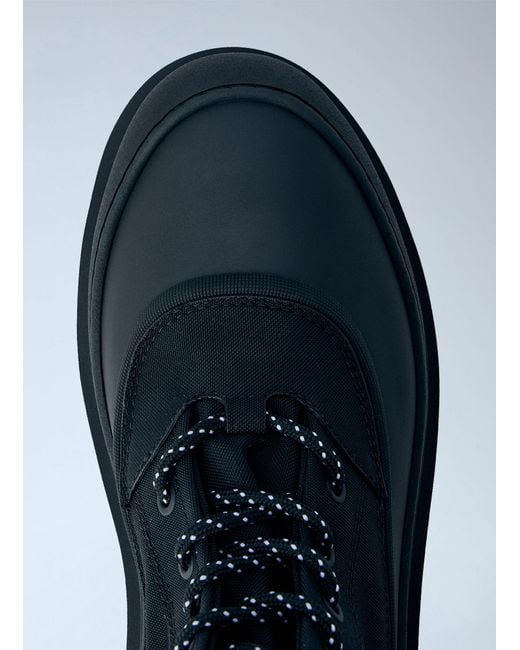 Moncler Blue Vera Sheal Ankle Boots for men