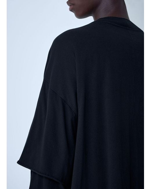 Rick Owens Blue Drkshdw Tommy Hustler Sweat T-Shirt for men
