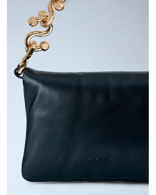 Sportmax Blue Mini Soffy Leather Handbag