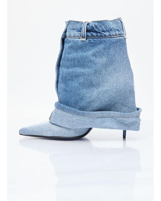 Dolce & Gabbana Blue Denim Boots