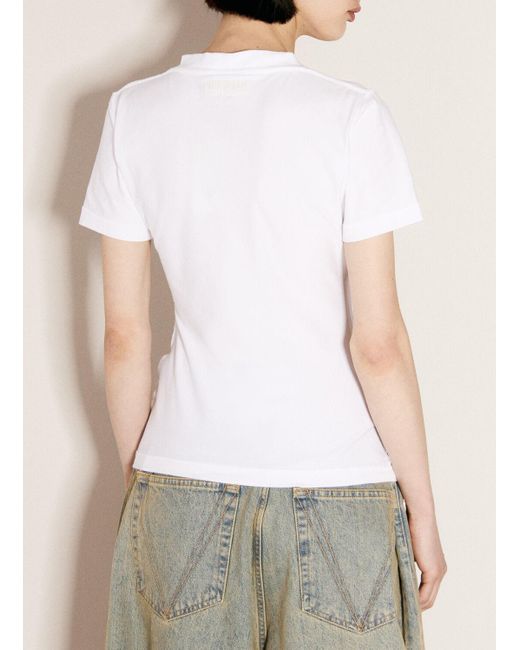 Vetements White Inside-out T-shirt