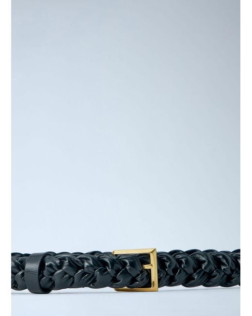 Bottega Veneta Blue Foulard Belt