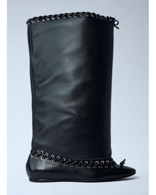August Barron Black Level Flat Boots