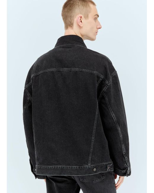 Acne Black Oversized Denim Jacket