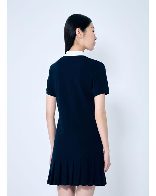 MIU MIU Polo dress ミュウミュウ ポロドレス Miu Miu Polo Shirt Dress With Pleated Hem in Blue | Lyst Canada