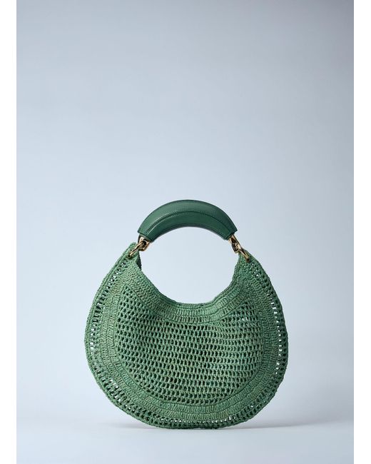 Chloé Green Summer Banana Hobo Shoulder Bag
