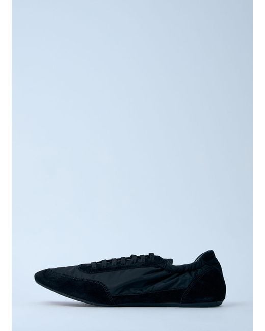 Prada Blue Collapse Re-Nylon And Suede Sneakers for men