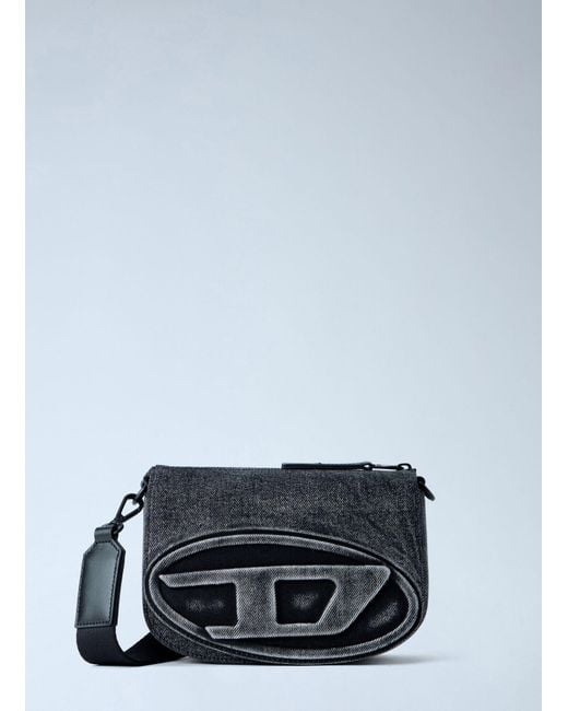 DIESEL Gray 1dr Camera Bag for men