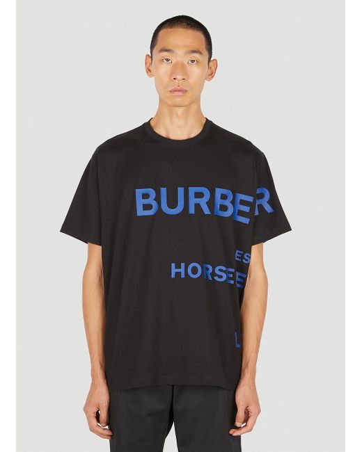 Burberry Cotton Horseferry Logo T-shirt in Black for Men | Lyst Canada