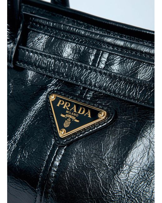 Prada Blue Medium Leather Handbag