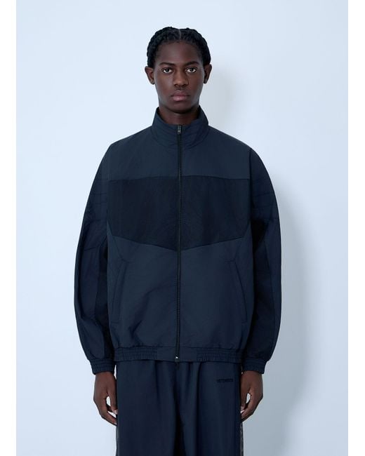 Vetements Blue Mesh Panel Track Jacket for men
