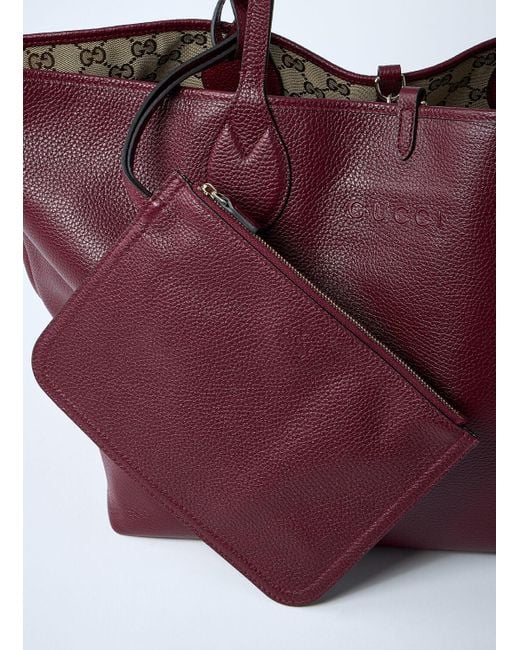 Gucci Purple Large Totissima Reversible Tote Bag