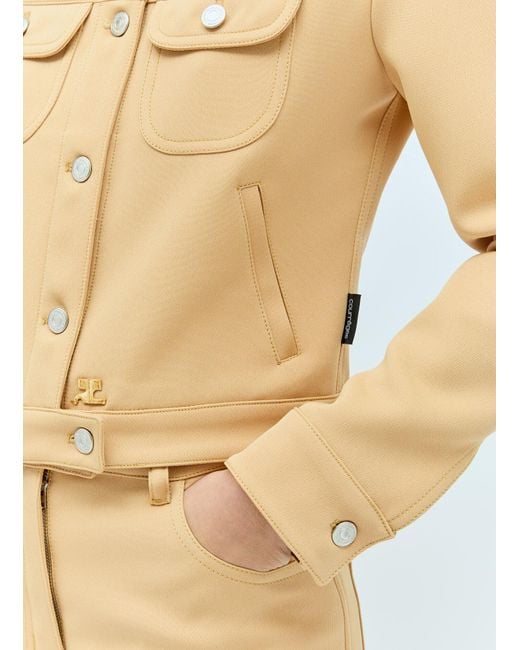 Courreges Natural Twill Tucker Jacket