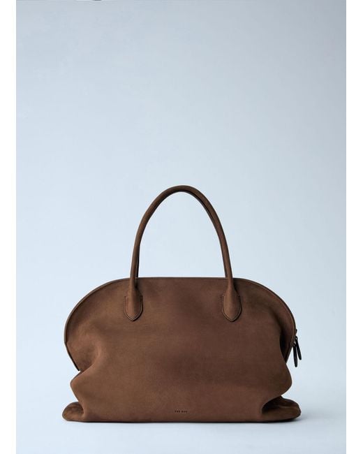 The Row Brown Agnes 16 Tote Bag