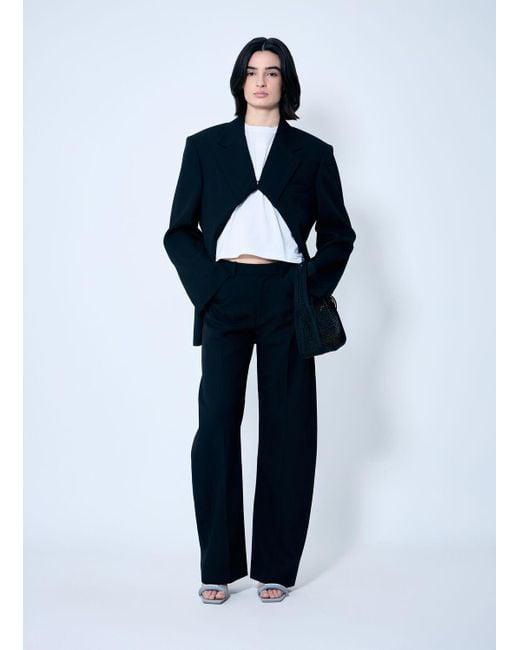 Alexander Wang Blue Pull-Back Cut-Out Blazer