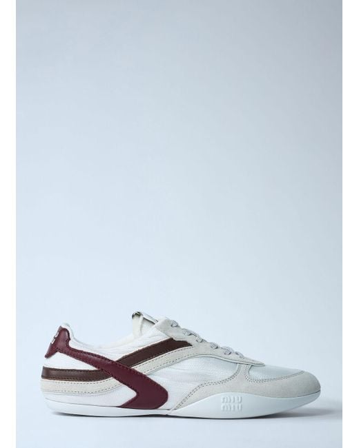 Miu Miu White Gymnasium Sneakers