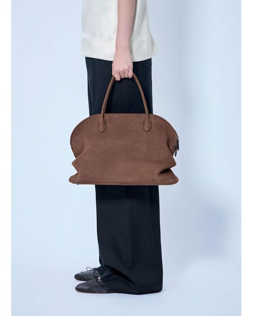 The Row Brown Agnes 16 Tote Bag