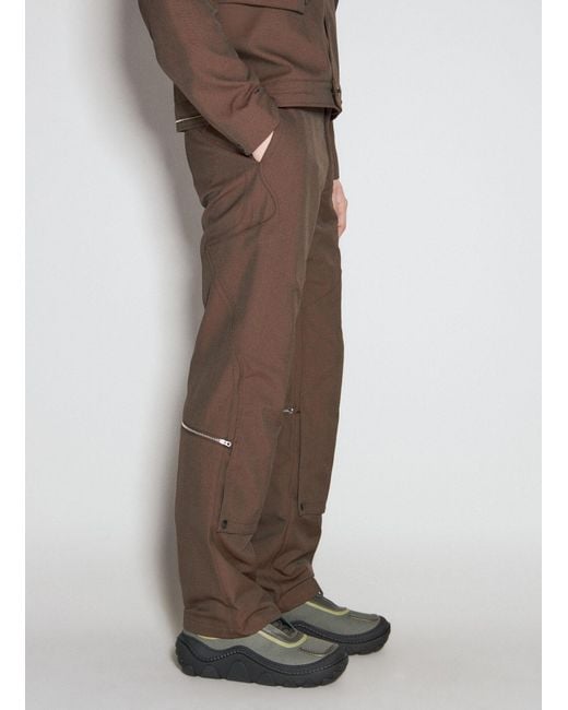Kiko Kostadinov Brown Tonino Utility Pants for men