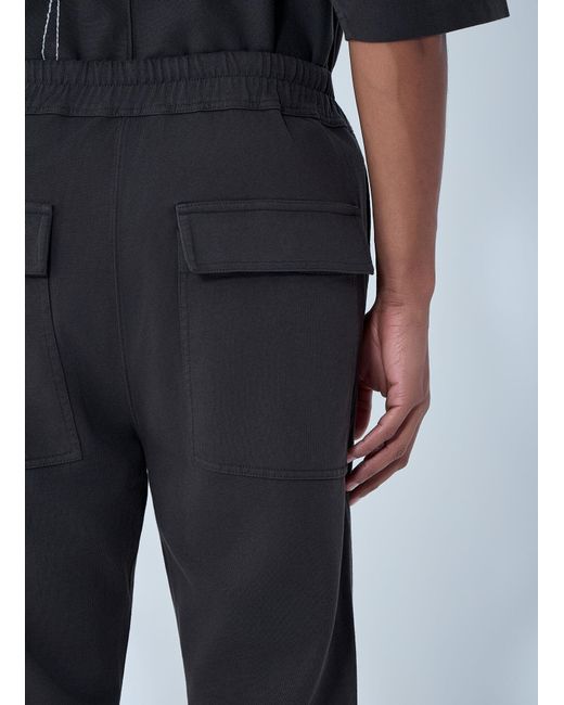 Moncler Blue Rick Owens Elasticated Waist Drawstring Pants